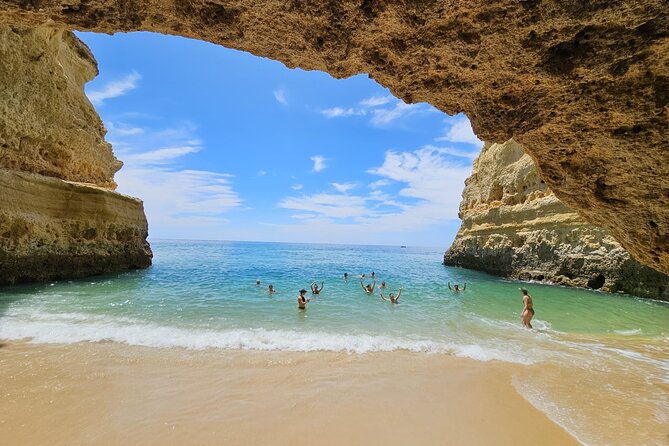 From Faro: Visit Benagil Cave, Marinha Beach, Algar Seco & More - Praia da Marinha and the Seven Hanging Valleys: Swim Time With Big Views