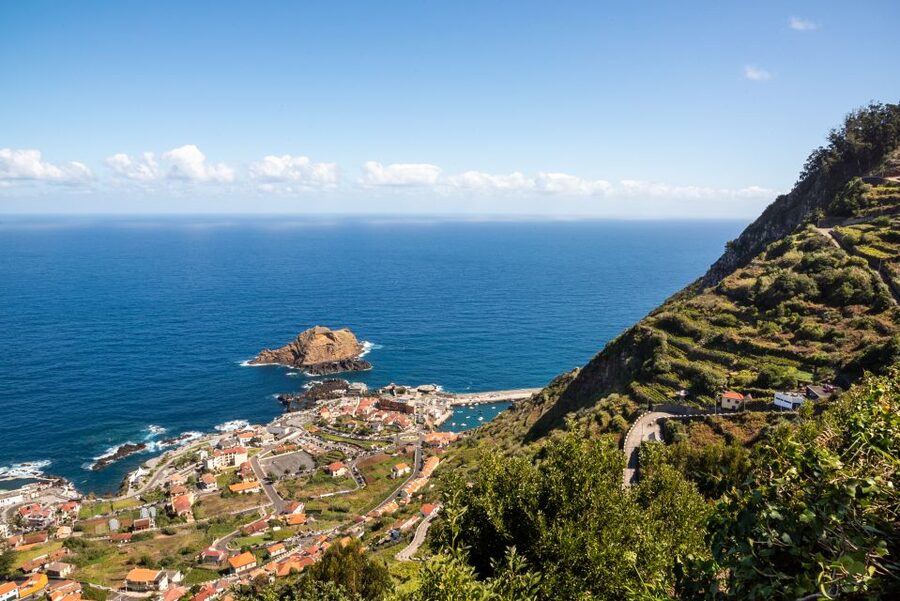 From Funchal: Best of Madeira's West Tour - Hotel pickup to Câmara de Lobos: leaving Funchal quickly and getting oriented
