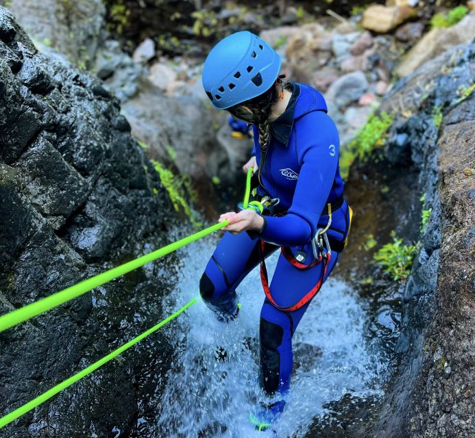 From Funchal: Intermediate (Level 2) Canyoning Adventure - Snack Break Waterfalls and How the River Keeps the Pace Moving