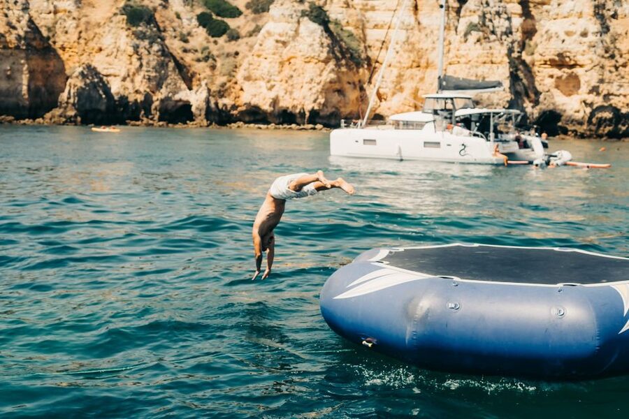 From Lagos: 2.5-Hour Guided Coastal Boat Tour & Grotto Visit - Returning Along the Coast Toward Porto de Mós