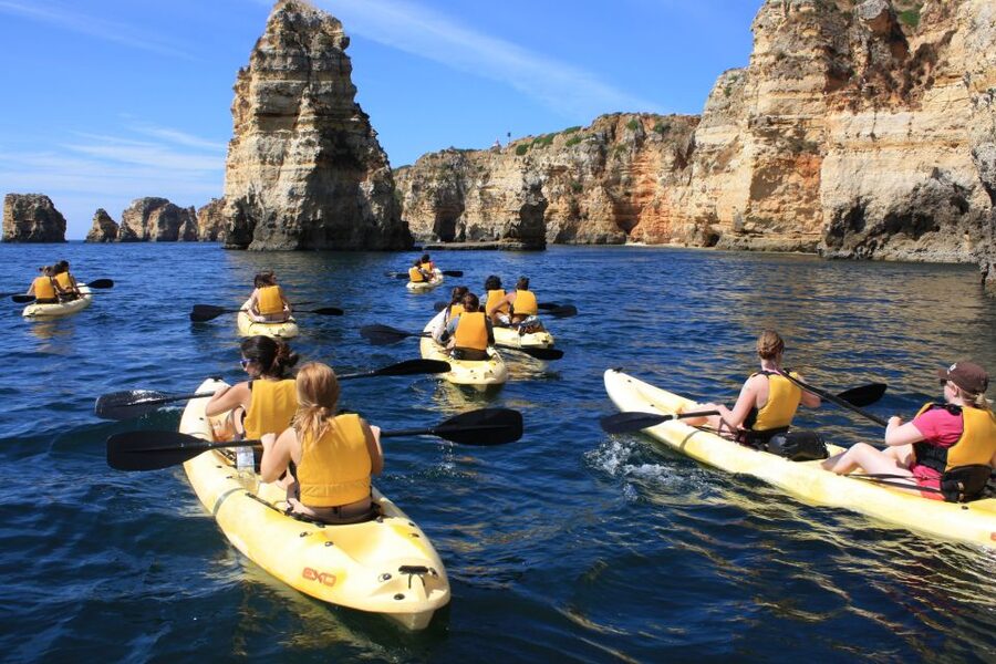 From Lagos: Algarve Coast and Caves by Kayak - How the Return Works: Optional Tow for Tired Paddlers