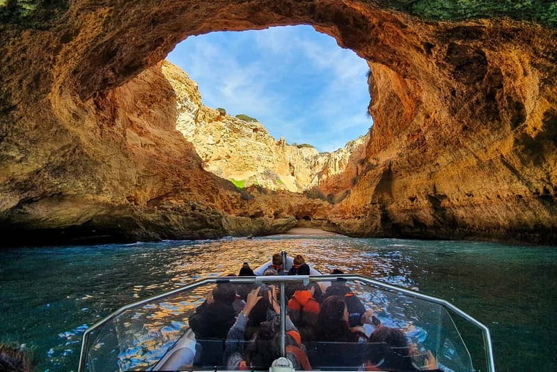 From Lagos: Benagil Caves Speedboat Adventure - Arriving at Benagil Sea Cave: Dome, Skylight, and Boat-Only Viewing