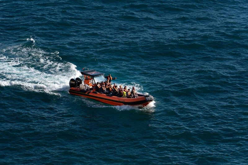 From Lagos: Benagil Caves Speedboat Adventure - Other Grottos and Pirate Hideouts, Controlled by Tide