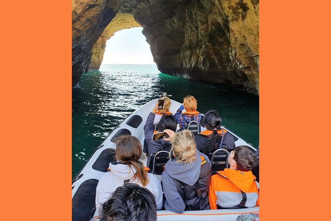 From Lagos: Benagil Caves Tour by Speed Boat with Guide - From Lagos open-ocean route to cave viewpoints