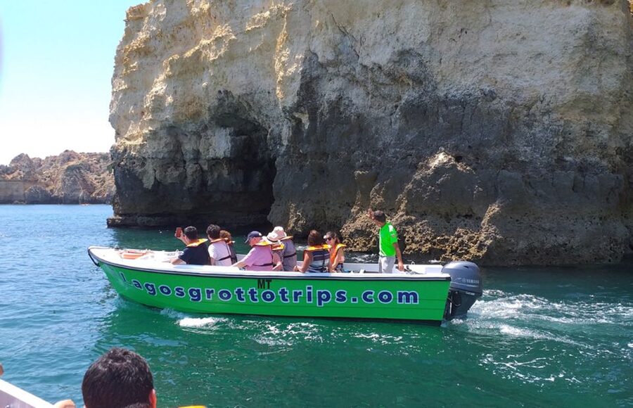 From Lagos: Cruise to the Caves of Ponta da Piedade - The Start of the Cruise: Lagos City Views While You Sail Out