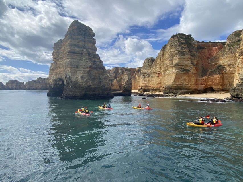 From Lagos: Kayak Experience in Ponta da Piedade - Paddling at water level: caves, arches, and the Algarve’s rock geometry