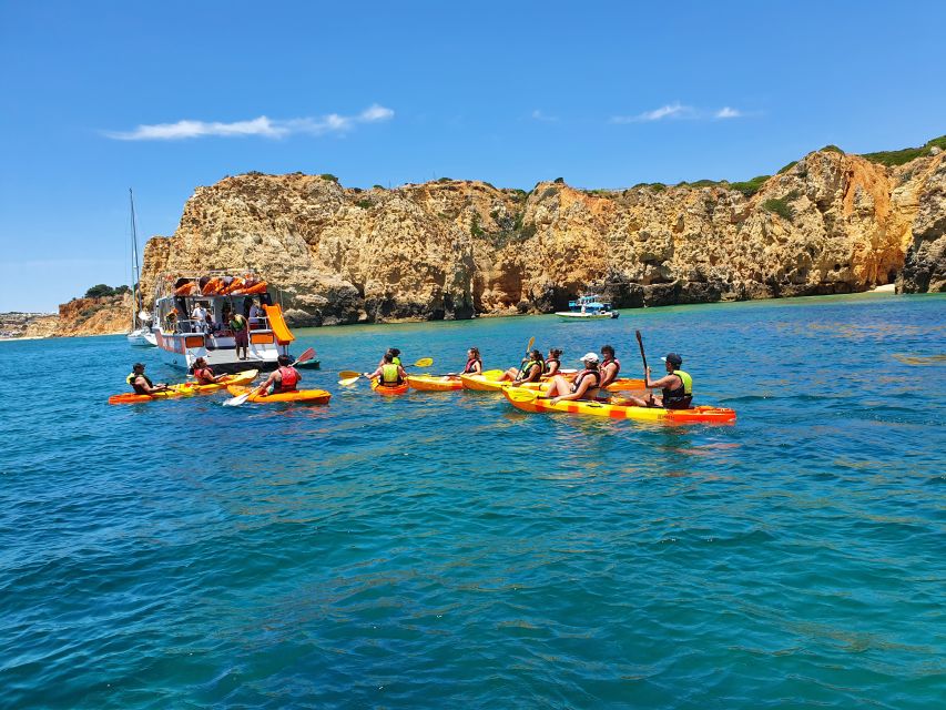 From Lagos: Ponta da Piedade Caves Kayak Tour from Catamaran - The swim break, sun time, and the onboard slide option