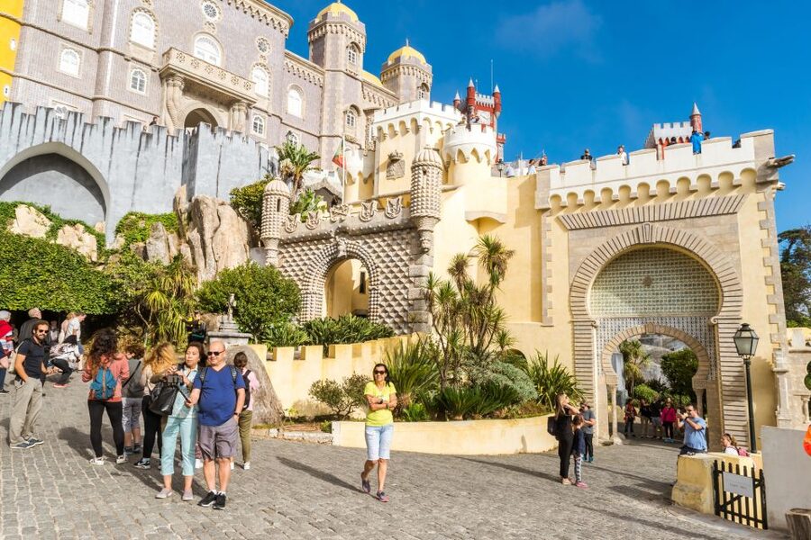 From Lisbon: Best of Sintra and Cascais Guided Day Tour - Entering Pena Palace: Color, Symbolism, and Practical Touring Time