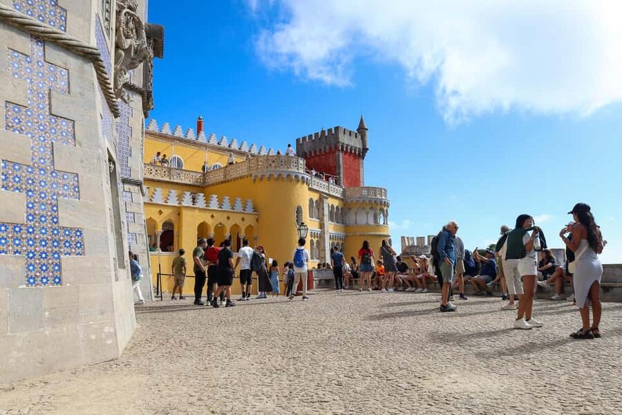 From Lisbon: Fátima, Nazaré & Sintra – 3 Cities Guided Tour - Sintra First: Pena Palace area views, time to wander, and the steps reality check