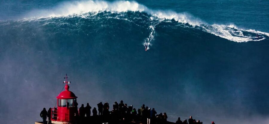 From Lisbon: Nazare Big Waves and Óbidos Guide Day Trip - Nazaré First: Lighthouse Views and the Sítio Clifftop