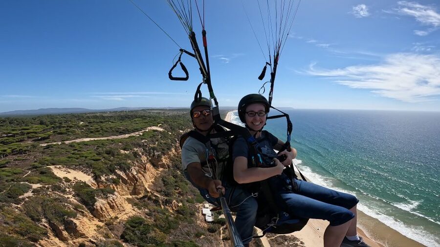From Lisbon: Paragliding Tandem Flight - Where You Fly Over Lisbon: Sesimbra, Almada, Setúbal, or Sintra