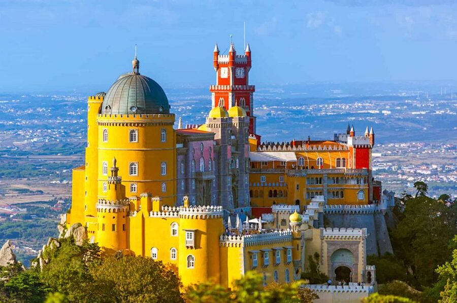 From Lisbon: Sintra, Pena Palace & Cabo da Roca Hiking Tour - Pena Palace exteriors: seeing Romanticism without getting stuck in chaos