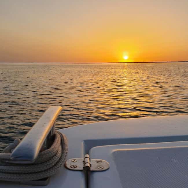 From Olhão: Ria Formosa Sunset Island Tour - Calm water comfort: what it feels like on the boat