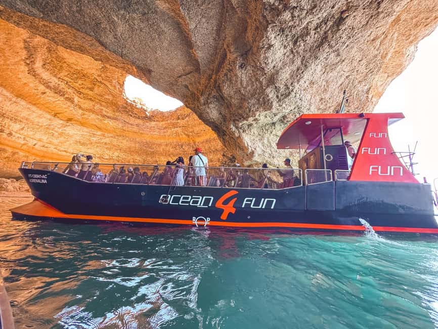 From Portimão: 2-Hour Catamaran Tour to Benagil Caves - Benagil Beach Stop: Cave Views and Guided Cruise Time