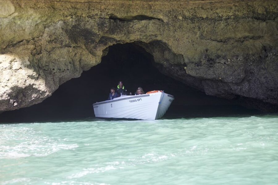 From Portimão: Benagil Boat Tour with Local Guide - Praia da Rocha and Ponta do Altar Lighthouse: coast views before the caves