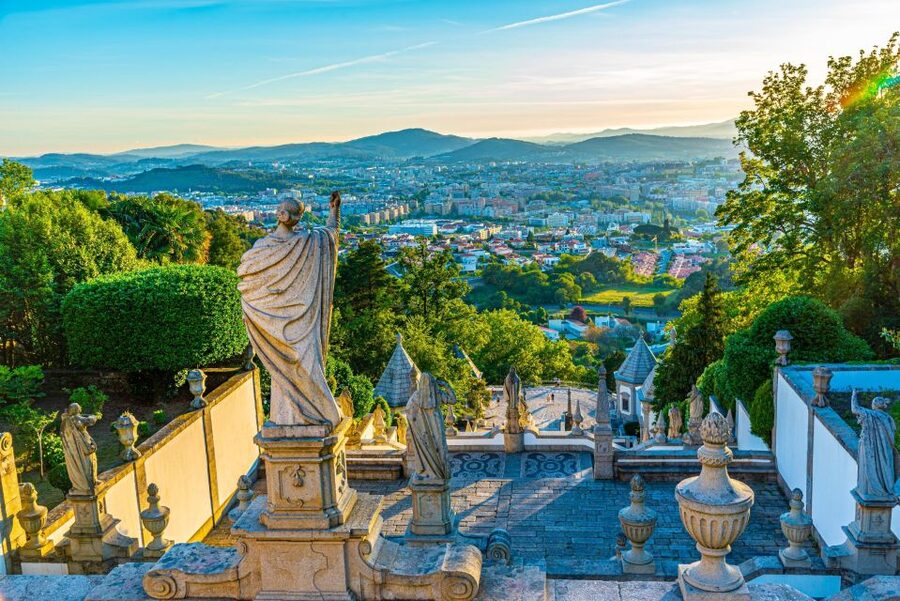 From Porto: Braga & Guimarães Full-Day Tour - Bom Jesus do Monte: the staircase stop that sets the tone