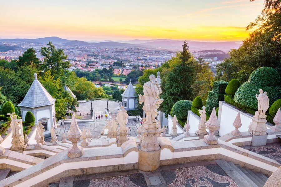 From Porto: Braga & Guimarães Full-Day Tour - Braga Cathedral and the baroque-feeling streets