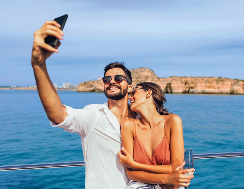 From Vilamoura: Sunset Catamaran Experience - The swim stop: fun when the sea allows it