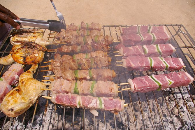 Full day trip with BBQ on the beach, Caves, Sailing - Beach BBQ Lunch and Included Drinks: Sardines, Piri-Piri, and Staying Refreshed