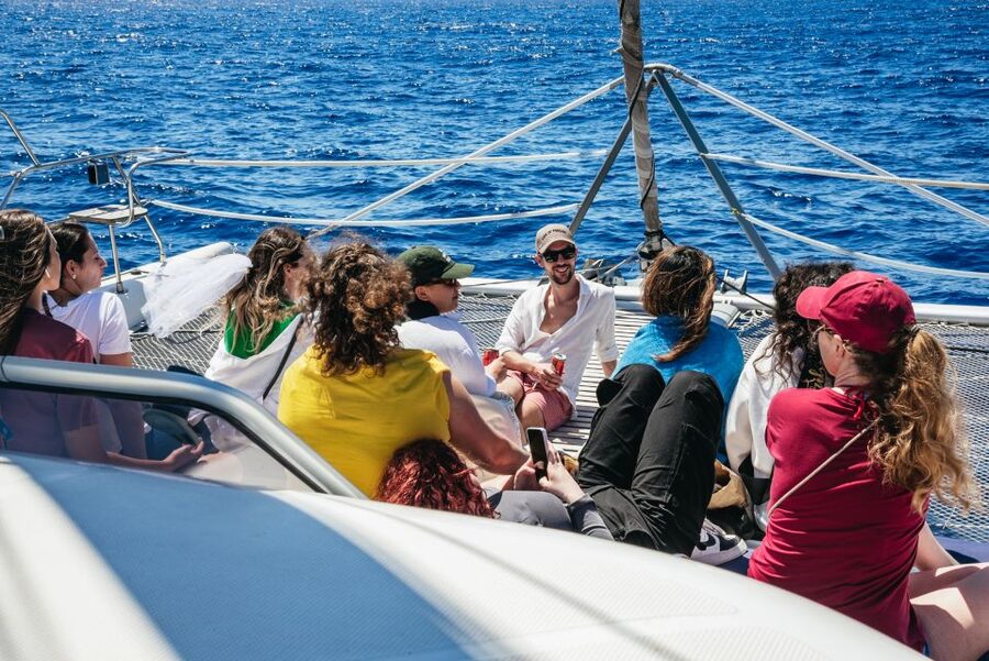 Funchal: Dolphin and Whale Watching by Luxury Catamaran - The Main Event: Anchoring at Cabo Girão and Choosing Your Swim Plan