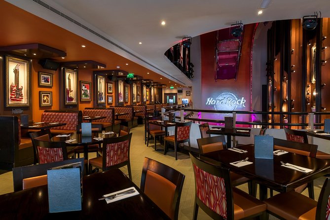 Hard Rock Cafe Lisbon with Set Lunch or Dinner - Where you meet on Av. da Liberdade and how seating actually feels