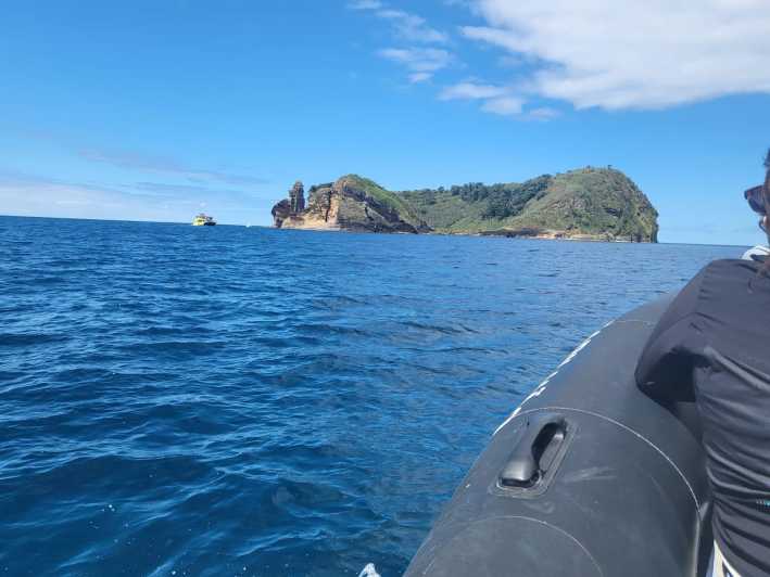 Islet Tour- Ilhéu de Vila Franca do Campo - Starting at R. do Baixio 6: finding Vila Water Sports Center fast
