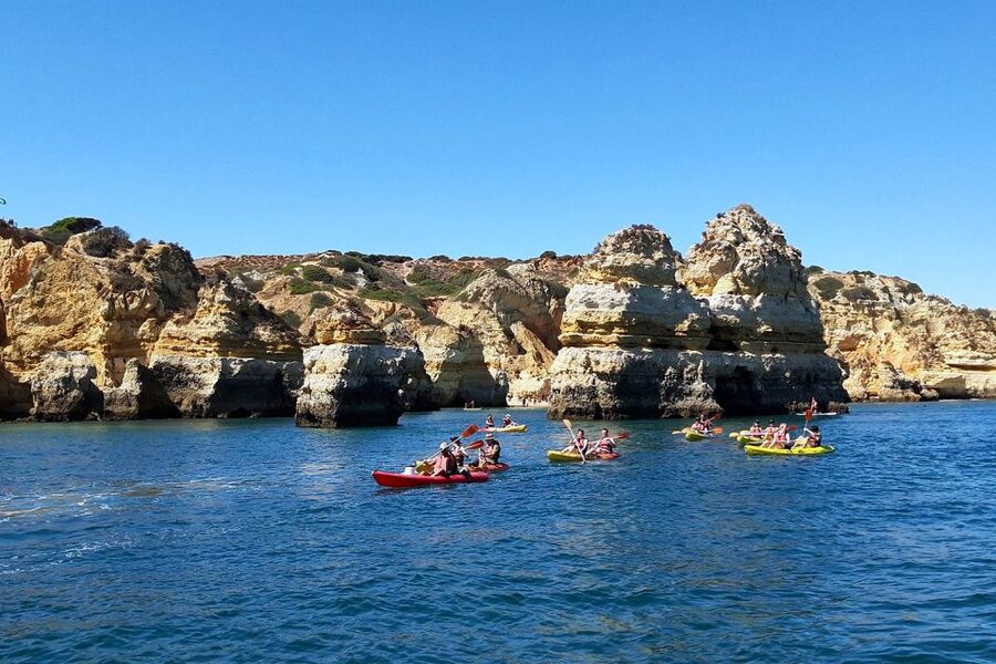 Lagos: Guided Kayak Tour - The Support Boat Advantage: Feeling Safe While You Explore