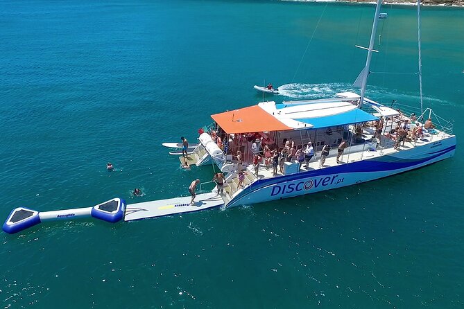 Lagos Half-Day Catamaran Cruise with Lunch - Camilo beach views from the water: sandstone drama and big angles