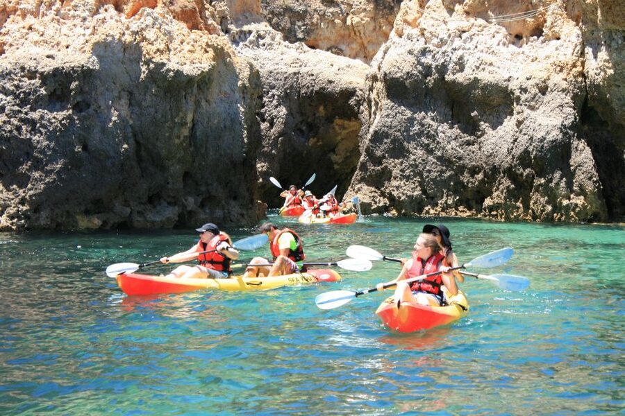 Lagos: Kayaking Tour - The End Reset: Kayaks Back on the Catamaran and a Chance to Swim