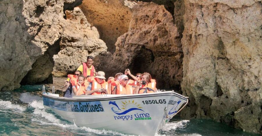 Lagos: Ponta da Piedade Rock Formations Guided Boat Tour - Getting Oriented at Lagos Marina, then Up Close with Ponta da Piedade