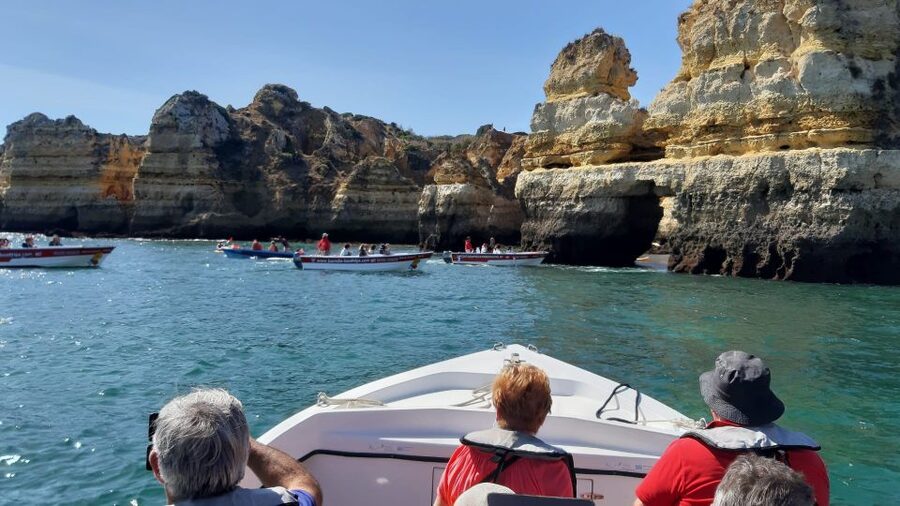 Lagos: Ponta Piedade Sail & Caves Cruise w/Portuguese Tapas - From Marina de Lagos to Ponta da Piedade, With Real Time on the Coast