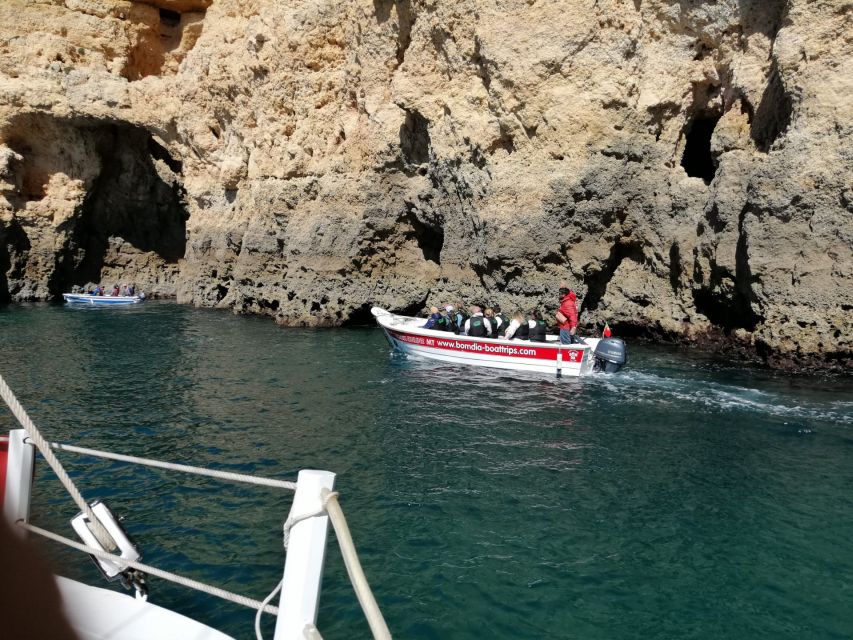 Lagos: Ponta Piedade Sail & Caves Cruise w/Portuguese Tapas - Swimming and Sunbathing: The Algarve Water Part Depends on the Day