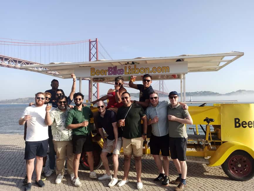 Lisbon: 1-Hour Beer or Sangria Bike Sightseeing Tour - Getting on the bike: meeting point, group size, and the rhythm of the ride