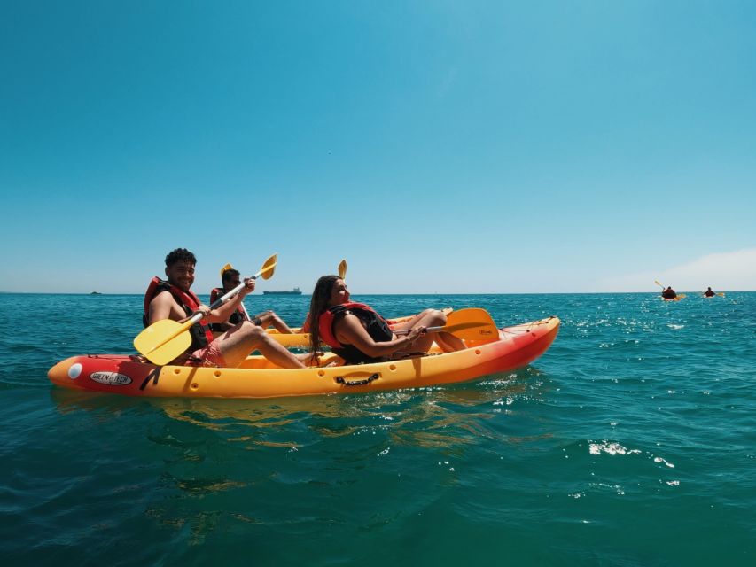 Lisbon: Arrábida Kayak & Wild Beach Snorkeling with Pickup - Languages, group size, and how the day stays friendly