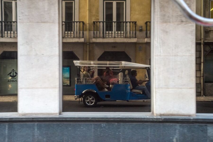 Lisbon by Tuk Tuk Guided Tour: City of Neighborhoods - Baixa de Lisboa and Rossio: squares, black and white paving, and earthquake-era Lisbon