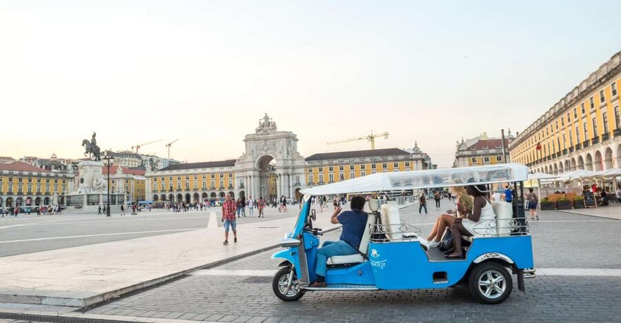 Lisbon by Tuk Tuk Guided Tour: City of Neighborhoods - Where to meet: Rossio Square and optional pickup
