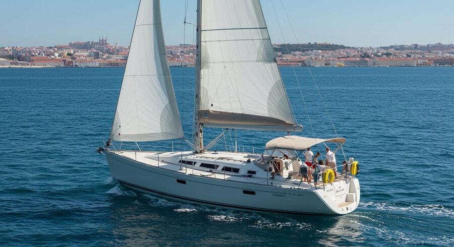Lisbon: Champagne Sailing Tours - Where you board the yacht Mara in Doca de Santo Amaro