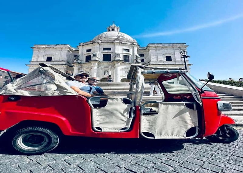 Lisbon: City Highlights Tuk-Tuk Tour with Pickup - Lisbon Cathedral and Rossio area classics: the downtown anchor points