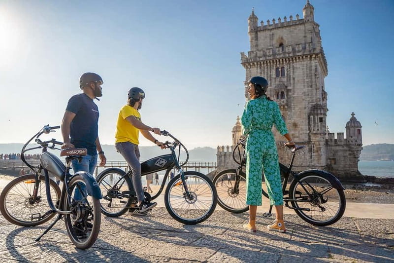 Lisbon: Electric Bike Tour by the River to Belém - Christ the King Viewpoints on the Way, Then a Real Break for Snacks