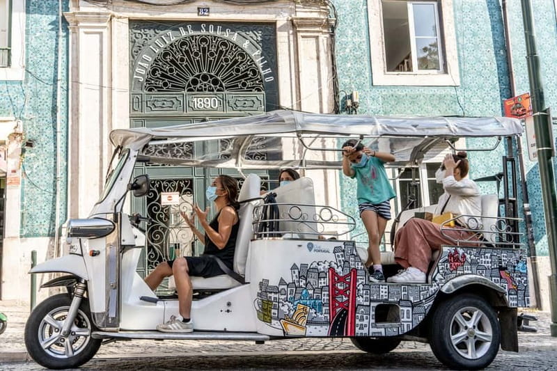 Lisbon: Food Tasting Tour by Tuk Tuk with 2 Stops - Alfama with a guide: the first tasting, wine included