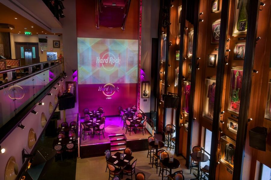 Lisbon: Hard Rock Cafe Experience - The Hard Rock Atmosphere: Memorabilia, Music, and a Converted-Cinema Feel