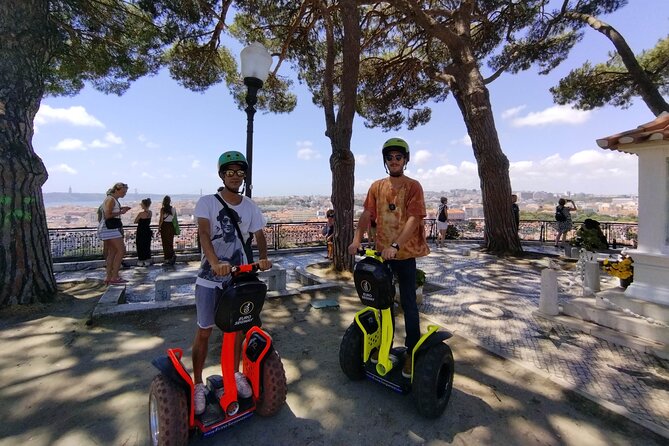 Lisbon Highlights Guided Segway Tour - Largo do Carmo: jacarandas and the monastery ruins