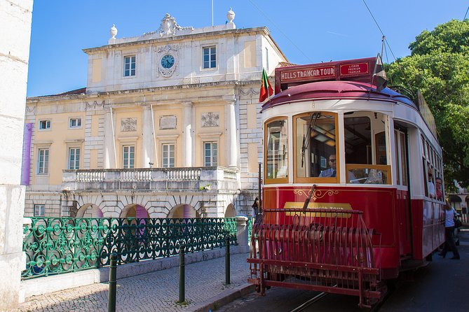 Lisbon Hills Red Tram by Tram 28 route - The downtown segment: Baixa and the post-1755 rebuild story