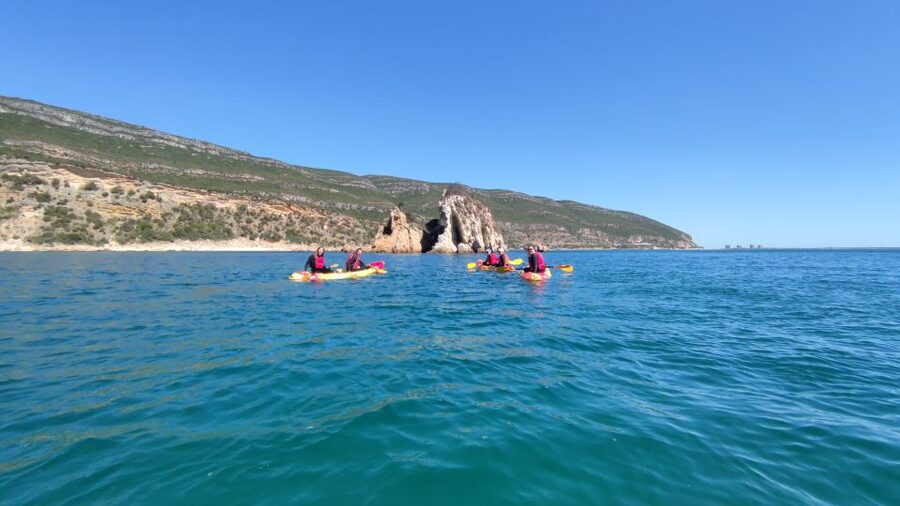 Lisbon: Kayaking and Snorkeling Adventure - Kayaking Arrábida: caves, limestone rock features, and cliff-jump options