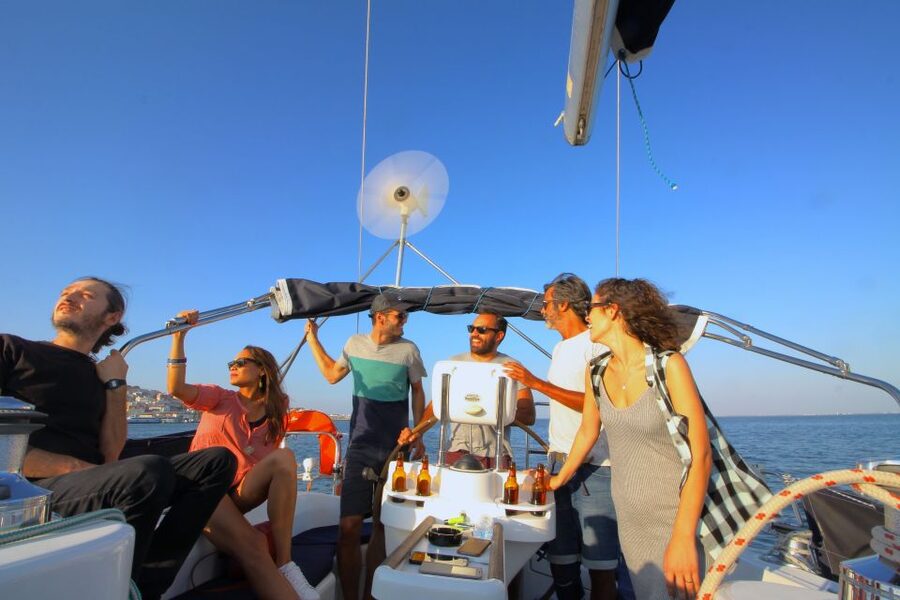 Lisbon: Sailing Tour with Wine and Snacks - Alfama from the water: why it looks different