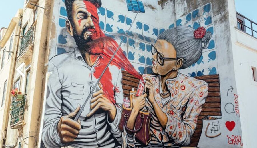 Lisbon: Street Art Walk - Caracol da Graça: Fresh Art, Stairs, And The Chance To See Artists