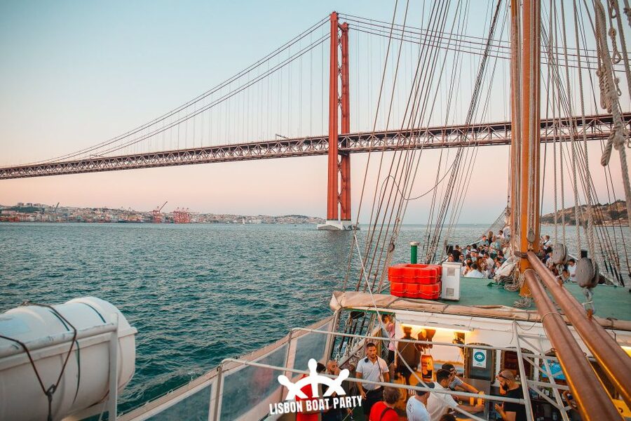 Lisbon: Sunset Boat Party with 2 Drinks and Free Club Entry - The Tagus River Route: 7 Hills, Belém, Terreiro do Paço, and More