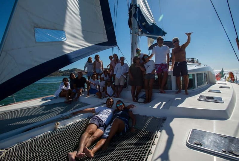 Lisbon: Sunset Catamaran Cruise with Drinks - Boarding at Blue Skipper Cafe and what “easy” really means here
