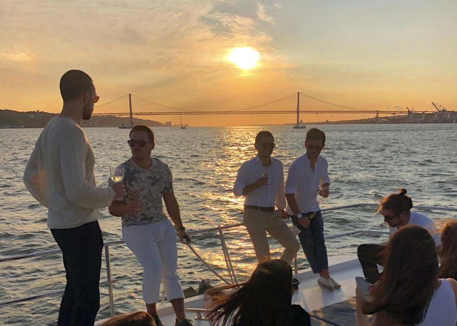 Lisbon: Sunset Cruise with Drinks and Snacks - Monument to the Discoveries and Jerónimos Monastery: classic Portugal, seen in motion