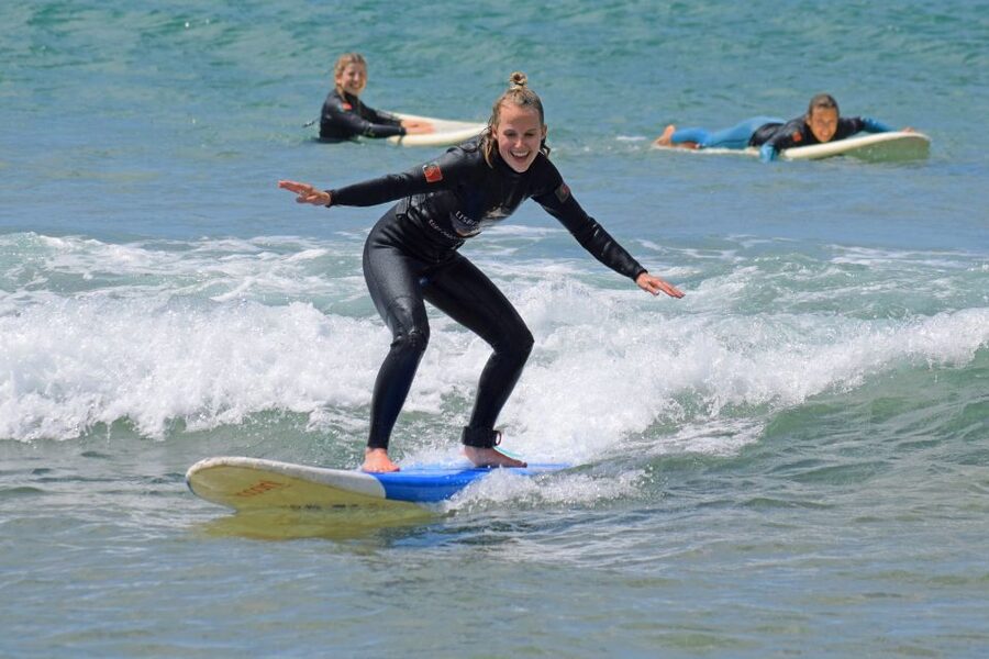Lisbon: Surf Lesson - Meeting at Carcavelos, Then Getting Fully Geared Up